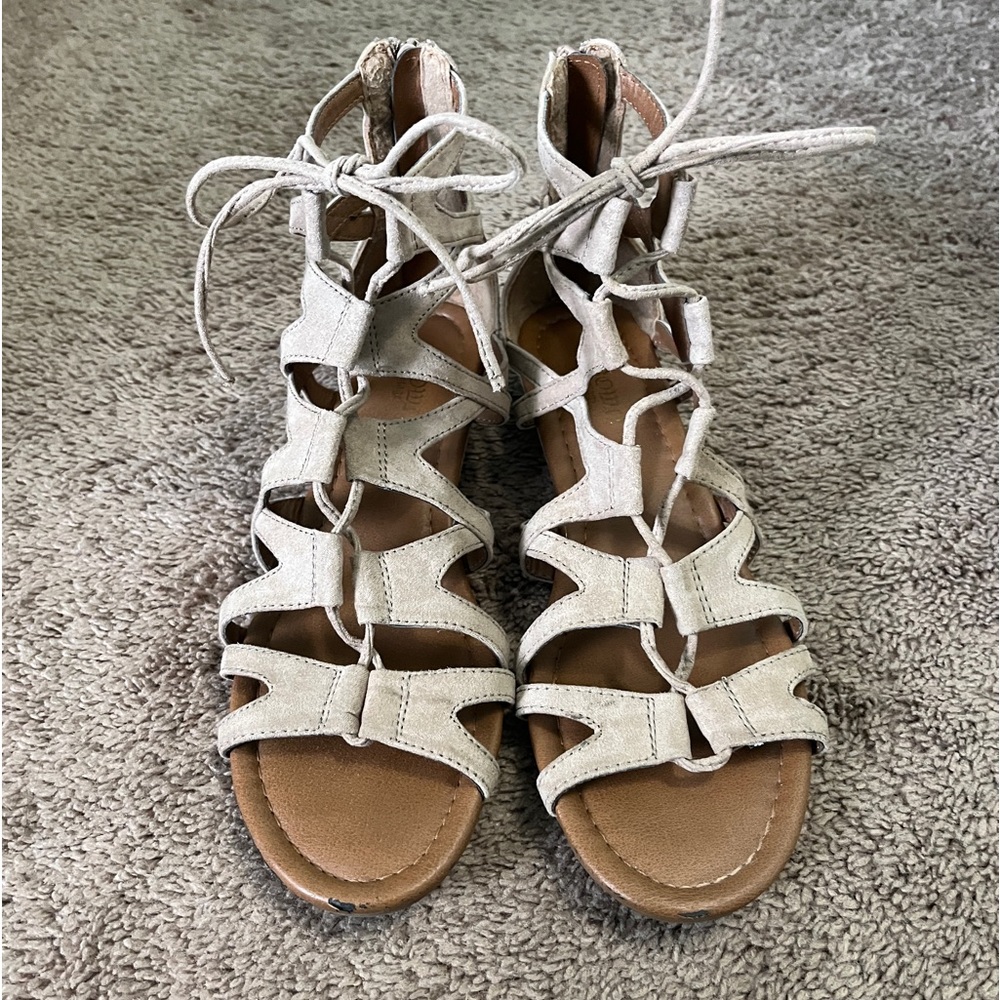 Tan Strappy Sandals